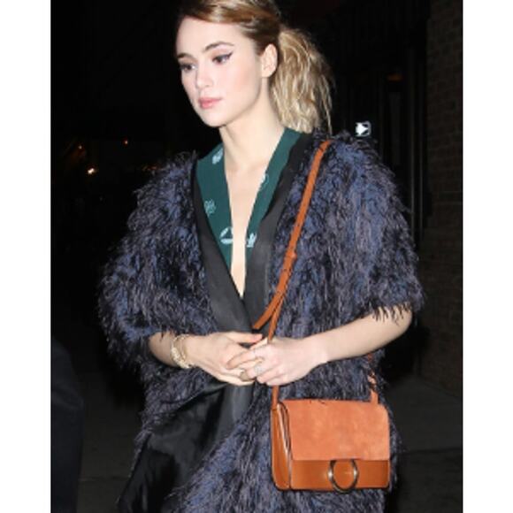 Chloe Mini Faye WOC Wallet on Chain Leather Crossbody Bag Purse Chloé Micro - Picture 4 of 12